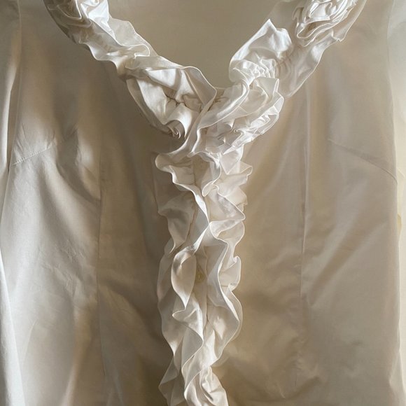 Difference Paris White Blouse size 3 - Picture 2 of 5